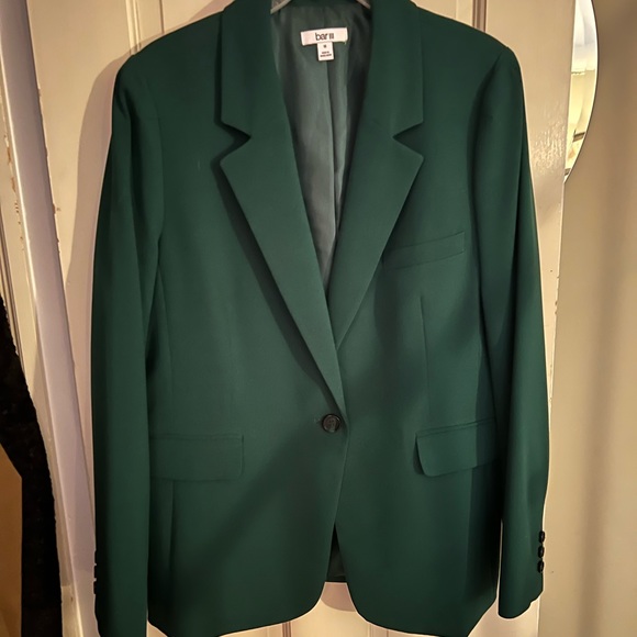 Bar III Jackets & Blazers - Bar III Women's One Button Blazer Green Size 16